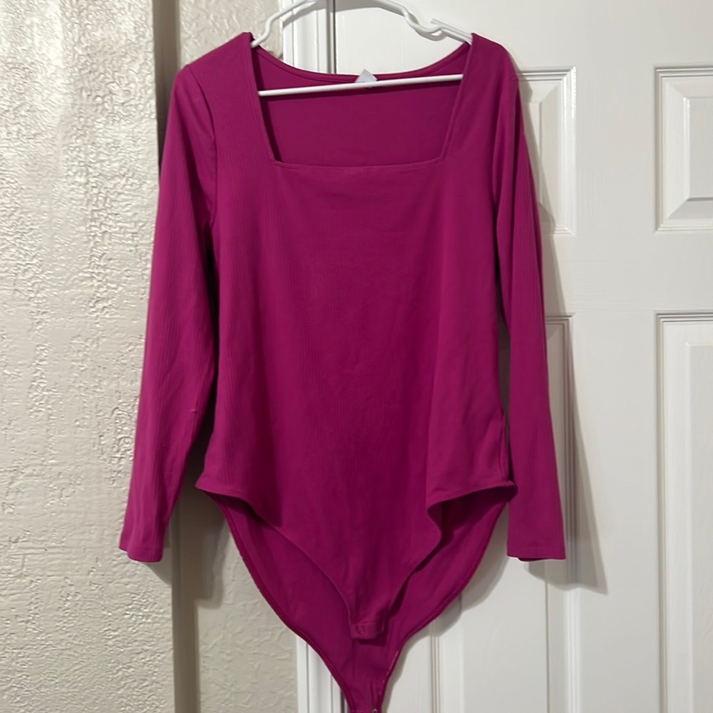 Magenta body suit